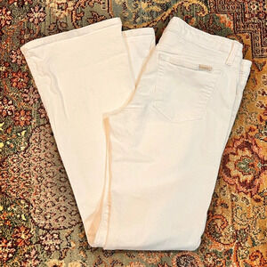 Joe’s Women Flared White Denim Jeans